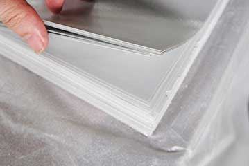 Lubrication melamine paper
